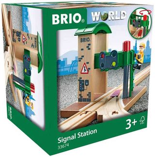Brio signální stanice s výhybkou (doplněk k vláčkodráze)