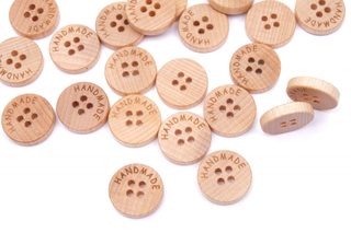 Knoflík dřevěný handmade 2736 vel.36 - 22,9mm 12 kusů
