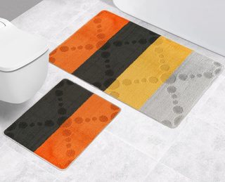 SADA BANY 60x100 + 60x50 cm - bez výkroje Šedá,Oranžová 760/010