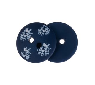 Knoflík - sada 6 ks Modrá,Bílá 400297 průměr 18 mm