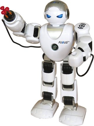 RC robot Fobos CZ (2,4 GHz, baterie, světlo, zvuk, chodící)
