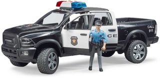 Bruder policejní Dodge RAM 2500 s figurkou (baterie, světlo, zvuk) 02505