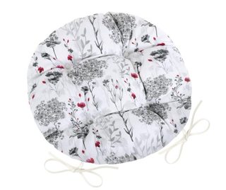 Sedák DITA kulatý prošívaný Šedá,Červená,Bílá 62/405 průměr 40 cm