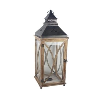 Dřevěná lucerna D3139/ Velká 86,5 cm
