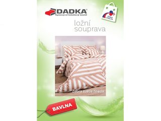 Bavlněné povlečení Zebra světle hnědé 140x200, 70x90 cm