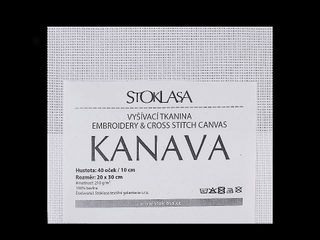 Vyšívací tkanina Kanava 20x30 cm 40 oček