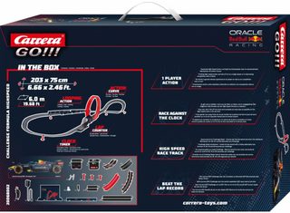 Carrera GO!!! F1 Challenger 6 m (203×75 cm, trafo)