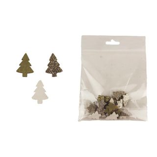 Dekorační stromečky, 24 ks D4672 - 1,5 x 0,2 x 2 cm