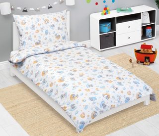 Bavlněné povlečení dětské Junior Modrá,Žlutá 90/044
