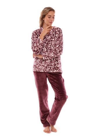 Domácí set oblečení Flora mauve wine