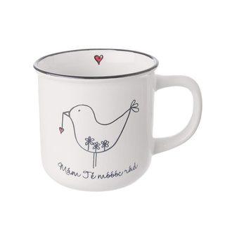 Hrnek BIRD MÁM TĚ RÁD 370 ml O0028