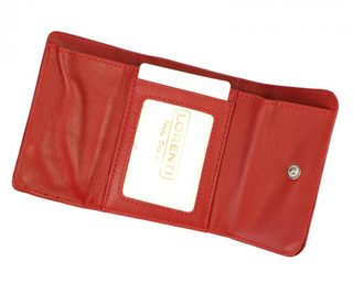 Kožená lososově růžová malá dámská peněženka RFID v krabičce Lorenti