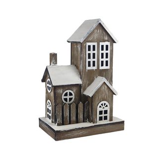 Dekorační domeček s LED osvětlením D6547 - 42 cm