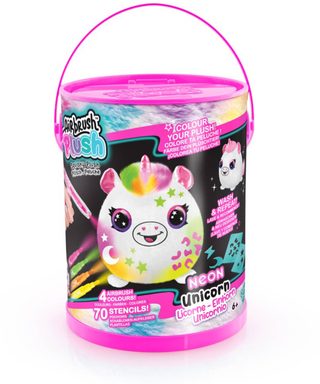 EP Line Airbrush Neon Squish Pals Paint Can set plyšák k vybarvení 3 druhy