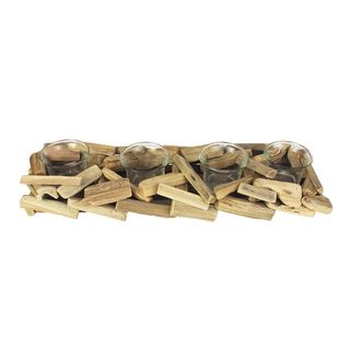 Dekorace na 4 svíce D2474 - 40 x 12 x 6 cm