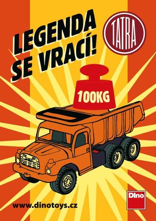 Auto Tatra 148 plast. oranžová