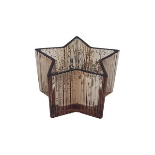 Dekorační svícen hvězda S0508/3 - 14×0×8 cm