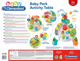 Clementoni baby hrací stolek s aktivitami (baterie, světlo, zvuk)