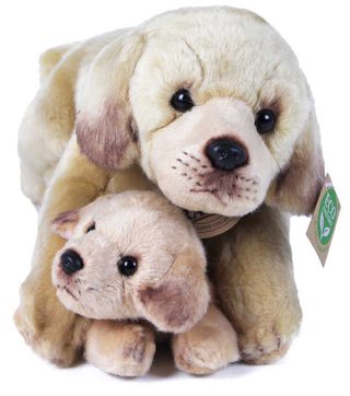 PLYŠ Set pes světlý labrador + mládě 25cm Eco-Friendly *PLYŠOVÉ HRAČKY*