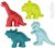 ECOIFFIER Formičky zvířátka dinosaurus 10cm set 4ks v síťce plast