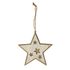 Dekorace hvězda D2421 - 12 x 1,2 x 12 cm