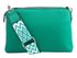 Tyrkysová crossbody dámská kabelka se třemi sekcemi Jessica
