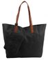 Velká černá shopper dámská taška s crossbody uvnitř