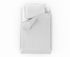 Hotelové povlečení atlas grádl 1cm proužek 140x200,70x90cm bílé