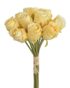 Umělé růže svazek 12 ks - žlutokrémová