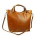 Velká kožená dámská shopper kabelka červená