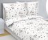 Krepové povlečení Hnědá,Bílá 80/305