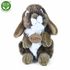 plyšový zajíc hnědý stojící , 18 cm
