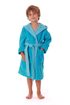 Dětský župan s kapucí Tampa duo tyrkysový