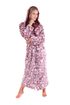 Župan s kapucí Flora mauve wine 39  56 4803