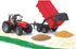 Bruder traktor Massey Ferguson + sklápěcí vůz červený 02045