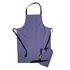 Grilovací set zástěra a chňapka denim