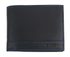 Kožená černá pánská peněženka s modrou nití v krabičce GROSSO