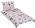 Povlečení krepové Šedá,Růžová 80/217