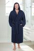Bavlněný župan Athena s kapucí tmavě modrá 31 16 5952 unisex