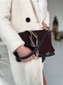 GROSSO Čokoládově hnědá kabelka přes rameno / crossbody