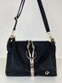 GROSSO Černo-zlatá kabelka přes rameno / crossbody