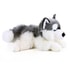 Plyšový pes husky ležící 30 cm
