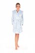 Krátký dámský župan s kapucí Flora ledově modrá  48 56 5203