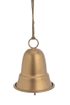 Kovový zvonek 14 cm - zlatá