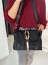 GROSSO Černo-zlatá kabelka přes rameno / crossbody