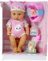 Panenka miminko 30cm set s doplňky pije čůrá na baterie Zvuk 2 barvy