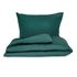 Saténové povlečení 140x200, 70x90cm tmavě zelené