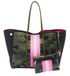 Neoprenová dámská plážová taška voděodolná kamufláž zeleno-černá NG13