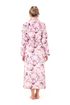 Dámský květinový župan TOYA růžová 21 26 0100
