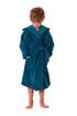 Dětský župan Tampa petrolejová – kapuce, dvě kapsy, velikosti 104-152